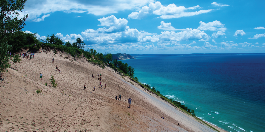 Sand dunes on Michigan coast