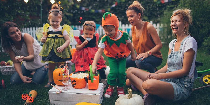 Children in costumes