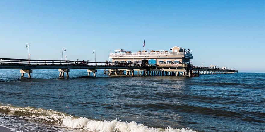 Fishing pier on Chesapeake Bay